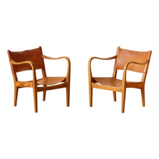 Swedish Modern Armchairs from Bodafors, 1940s, Set of 2 For Sale