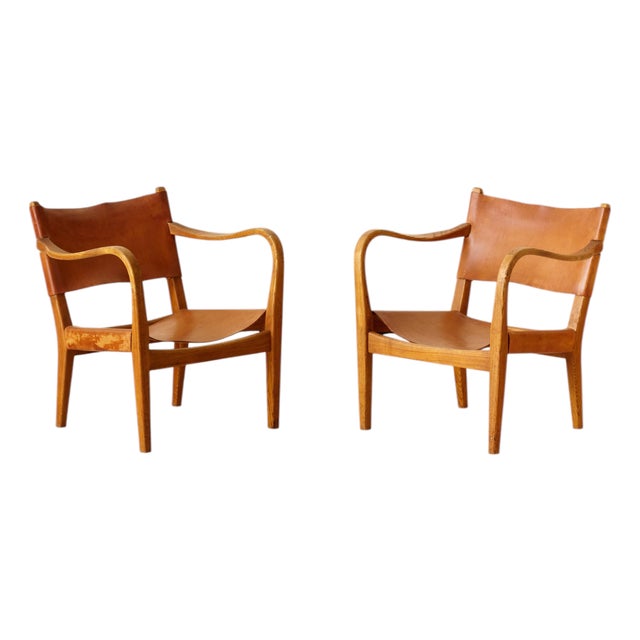 Swedish Modern Armchairs from Bodafors, 1940s, Set of 2 For Sale