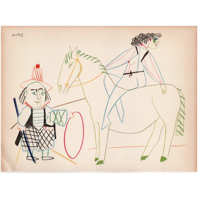 Pablo Picasso, Circus Rider (La cavalière et son valet), Nude, Lithograph, 1954 For Sale - Image 7 of 8