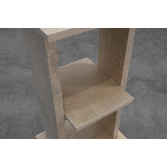 Mid-Century Travertine Console, Belgium, 1980s For Sale - Image 9 of 11