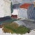 Modern M.G, Abstract Houses, 1979, Oil on Panel For Sale - Image 3 of 18