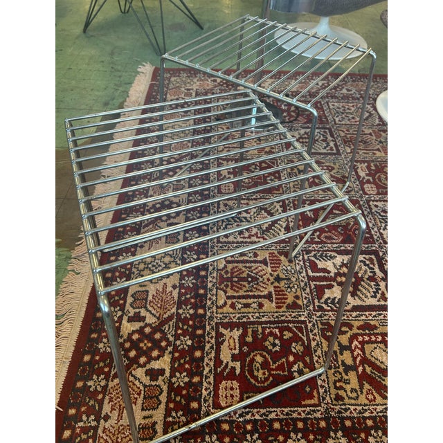 1970s Metal Stools from Atelier-A, 1970s, Set of 2 For Sale - Image 5 of 7
