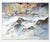 Rustic Late 20th Century Rushing River Landscape Watercolor Painting For Sale - Image 3 of 4