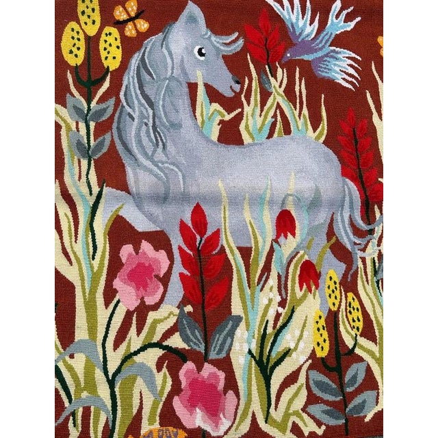 Modern French Aubusson Tapestry by Michèle Ray Vif Dargent, 1950s For Sale - Image 18 of 18