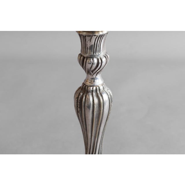 Vintage Candleholder in Silver Plating, 1930 For Sale - Image 7 of 8