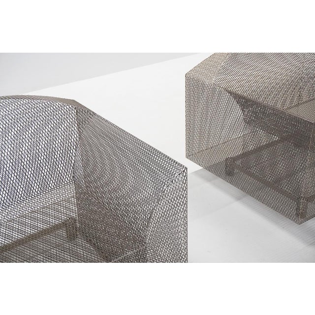 Vitra How High the Moon Armchairs by Shiro Kuramata for Vitra, Set of 2 For Sale - Image 4 of 10