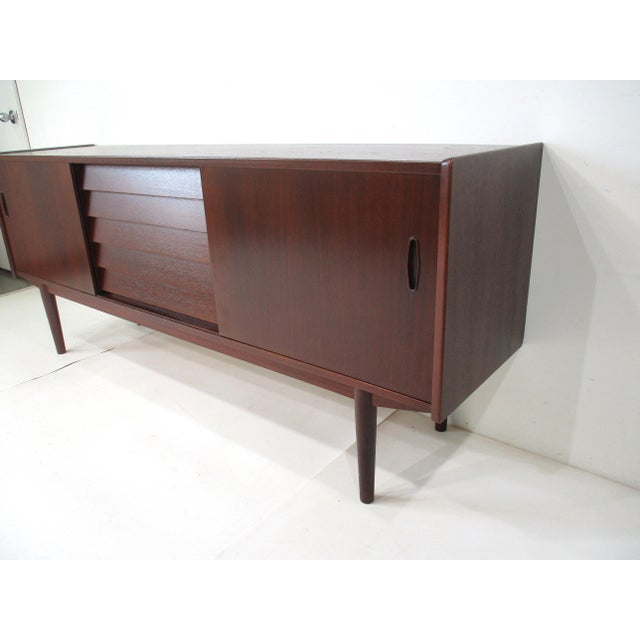 Yngve Ekstrom Teak Credenza Sideboard for Swedese Sweden Denmark For Sale - Image 12 of 12