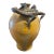 Vintage Ceramic Vase With Stone Inlaid Lizard by Raugh For Sale