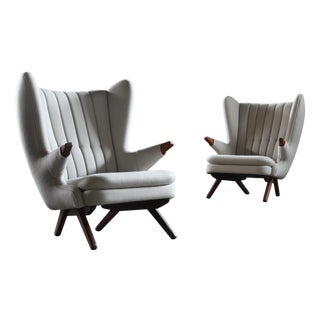 Vintage Danish Model 91 Lounge Chairs by Svend Skipper, 1960s, Set of 2 For Sale
