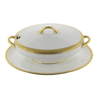 Limoges Cover Sauce Bowl With Platter For Sale