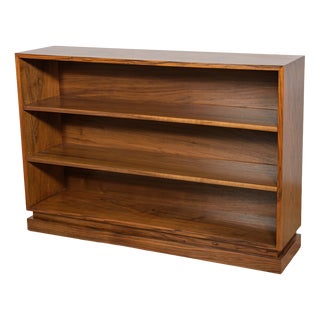Vintage Danish Art Deco Walnut Bookcase, 1930s For Sale