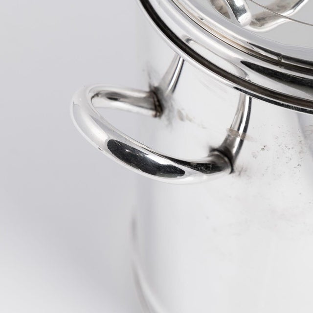 Silver Vintage Italian Silver Plated Ice Bucket by Gucci, 1980 For Sale - Image 8 of 10