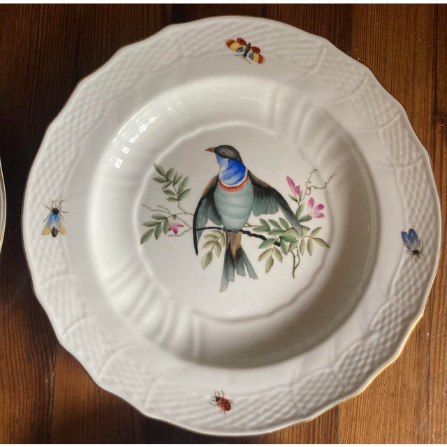 1990s Chelsea House Decorative Porcelain Plates Inspired by the Iconic Herend Rothschild Bird Pattern - Set of Six For Sale - Image 9 of 11