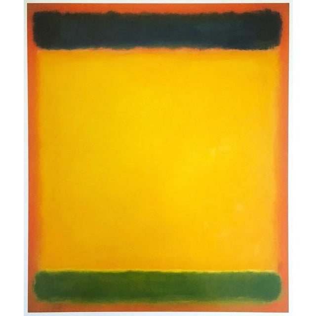 Mark Rothko Lithograph Print Abstract Expressionist Poster " Untitled ( Blue, Yellow, Green on Red ) 1954 For Sale - Image 9 of 9