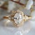 Contemporary Kai Shield of Love 2.2ctw Oval Lab Grown Diamond Ring in 14k Gold (All Sizes Available) For Sale - Image 3 of 9