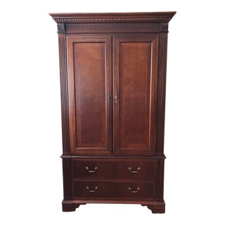 Ethan Allen Mahogeny Chippendale Armoire For Sale