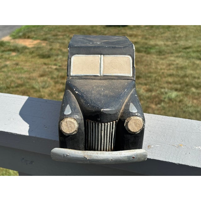 An American Original Artisan Crafted metal and wood folk art tribute / toy - 1940s Ford Woody Station Wagon. Entirely...