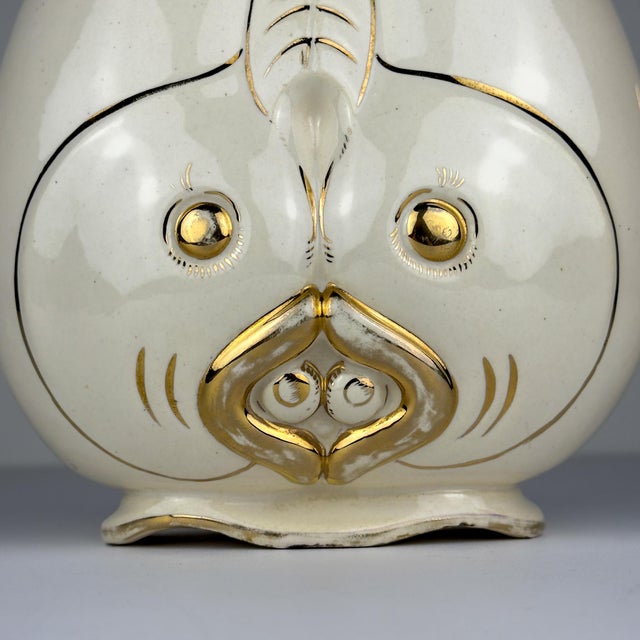 Vintage Ceramic Fish-Shaped Vase, Italy, 1950s For Sale - Image 16 of 18