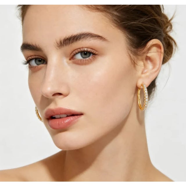 Material: 14K Yellow Gold - durable and elegant Stones: Brilliant Round Diamonds - total carat weight (add if known)...