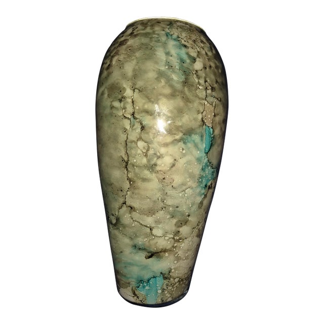 Italian Vaso Fidelis Art Glass Vase For Sale
