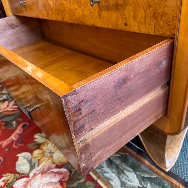 Auburn Italian Bullnose Chest of Drawers, Circa 1940s For Sale - Image 8 of 12