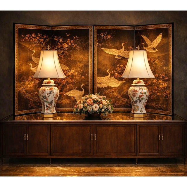 Lamp Pair Large French Ginger Jars For Sale - Image 14 of 14