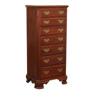 1990s Ethan Allen 'Georgian Court' Cherry Lingerie Chest For Sale