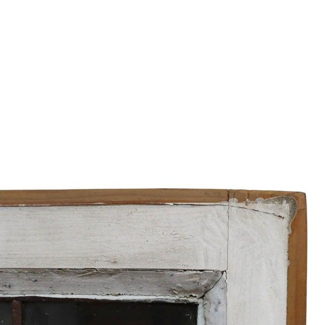 Architectural Beveled Leaded Glass Window With Floral Pattern Early 20thC For Sale - Image 4 of 9