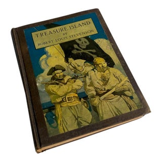 1911 Illustrated Edition "Treasure Island" Book by Robert Louis Stevenson For Sale