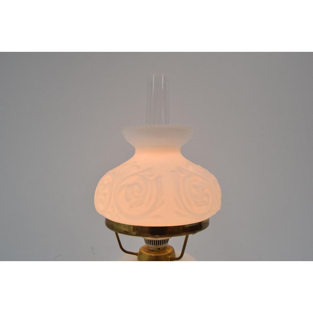 Mid-Century Glass Table Lamp, 1960s For Sale - Image 6 of 15