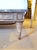 Gray Directoire Style Thick Marble-Top Coffee Table With Matching Faux Marble Base For Sale - Image 8 of 8