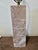T.H. Robsjohn Gibbings 1960s Mid Century Modern Rosalia Marble Real Block Lamp 12”x3.5” Cream Pink After Gibbings Solid Block For Sale - Image 4 of 9