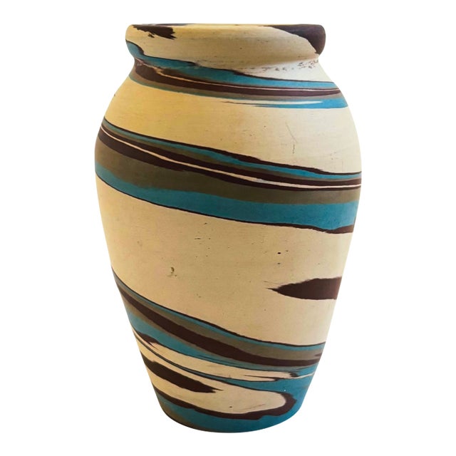 Niloak Mission Swirl Pottery Vase For Sale
