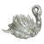 Vintage Hollywood Regency Chippendale Coastal Silver Gilt Swan Centerpiece or Planter. For Sale