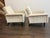 Textile Circa 1960's French Lounge Arm Chairs, Pair For Sale - Image 7 of 12