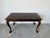 Hollywood Regency Vintage Georgian Style Carved Mahogany Wood Coffee Table With Claw Feet For Sale - Image 3 of 18