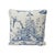 2020s Shengyou Blue Toile 18" Pillow For Sale - Image 5 of 5