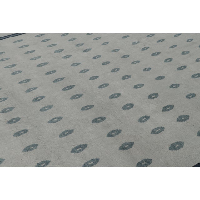 Rug & Kilim Rug & Kilim’s Art Deco Inspired Rug, Light Gray Tones With Geometric Patterns For Sale - Image 4 of 8