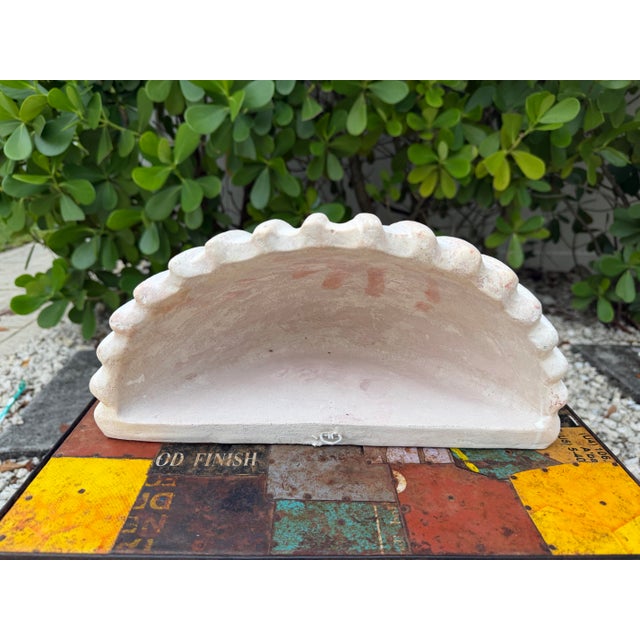 Late 20th Century Vintage Howard J. Calderone Studio 45 Shell Wall Planter For Sale - Image 5 of 10