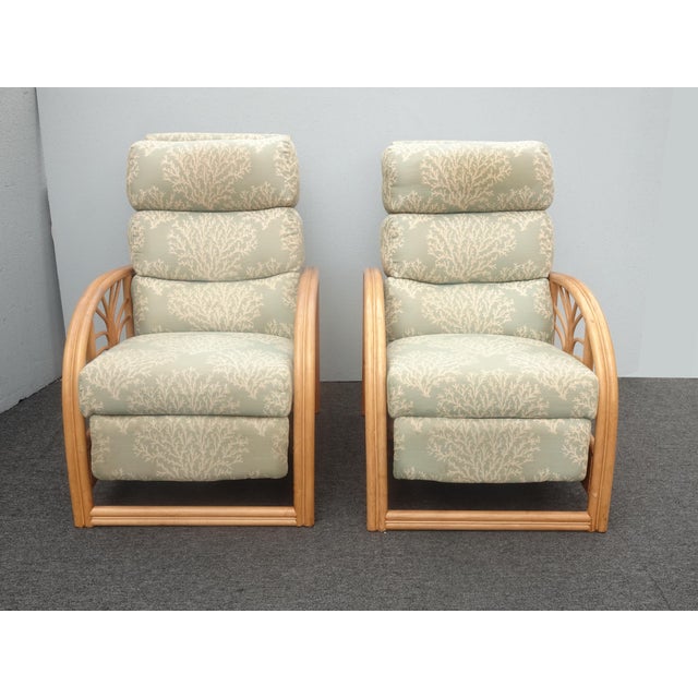 Gorgeous Chairs in Good Vintage Condition. Solid and Firm. Please note the the headrests are slightly dirty, but not the...