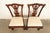 1980s Baker Furniture Style Chippendale Carved Mahogany Side Chairs or Dining Chairs, Pair For Sale - Image 5 of 14