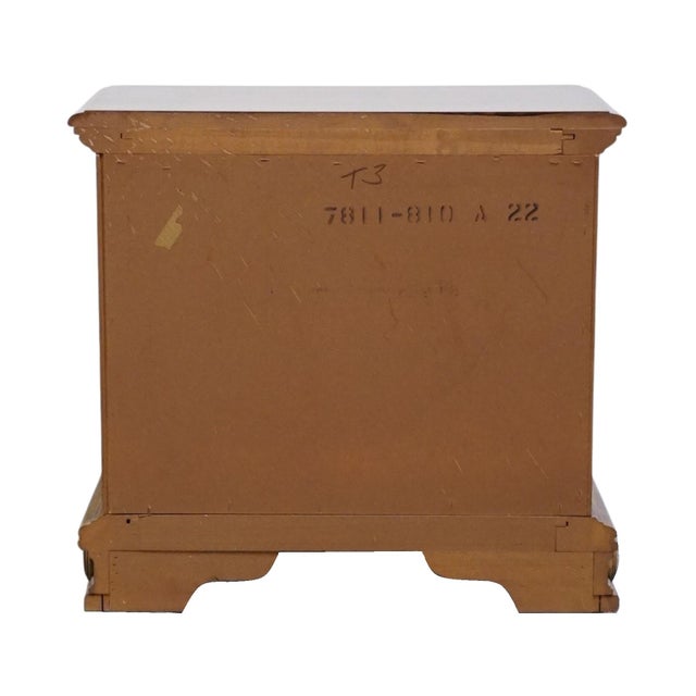 Thomasville Furniture Legacy Collection Italian Mediterranean Style 26" Two Drawer Nightstand 7811-810 For Sale - Image 9 of 12