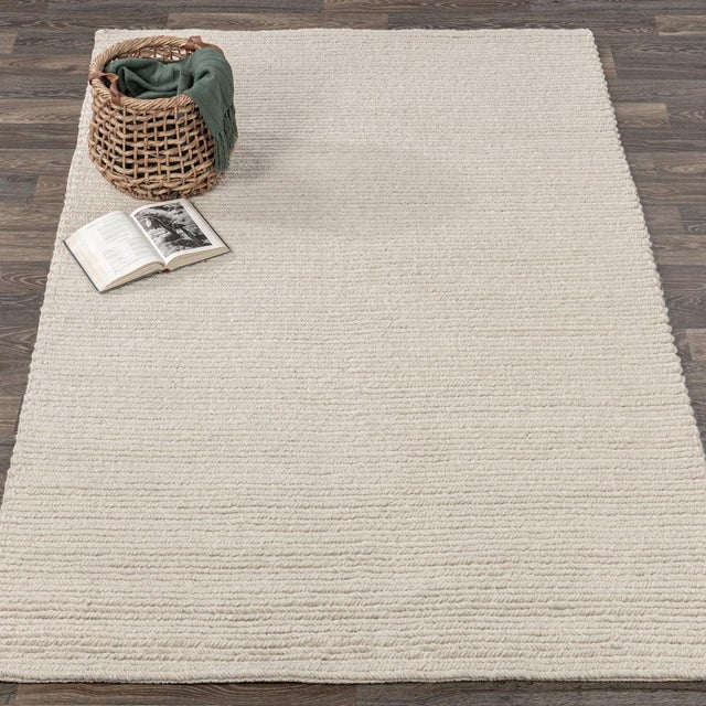 Contemporary Jackson White Rug - 2 X 3 For Sale - Image 3 of 5