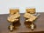 19th Century 19th Century Gilt Metal Seahorse Table Lamps on Lucite Bases - a Pair For Sale - Image 5 of 7