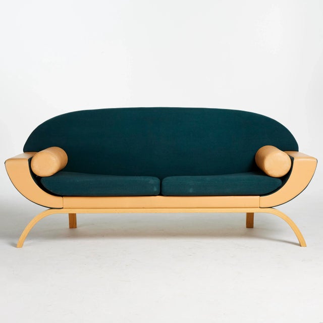Green Cleo Sofa by Leif Burman for Swedese, 1990 For Sale - Image 8 of 8