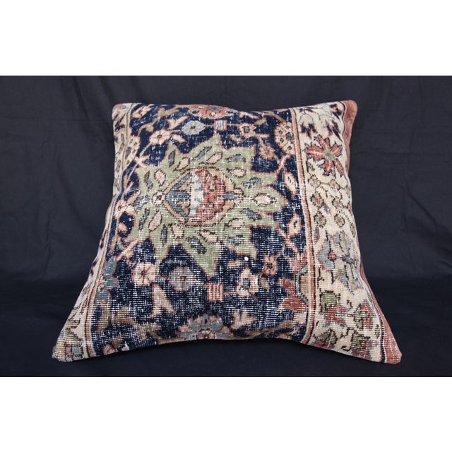 Contemporary Handwoven Vintage Rug Pillow Cover -20'' X 20'' For Sale - Image 3 of 10