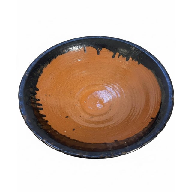Rustic Kenneth George Signed North Carolina Studio Pottery Pitcher & Basin Set For Sale - Image 3 of 5