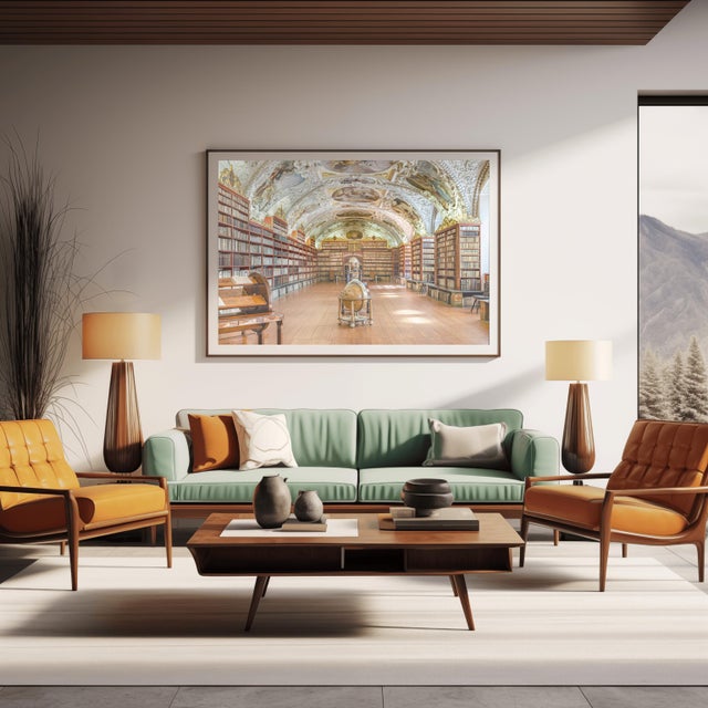 Rococo Strahov Library Iii, Prague Czech Republic, Contemporary Photograph by Richard Silver 24x36 For Sale - Image 3 of 9