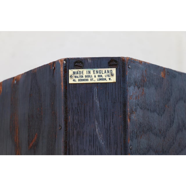 Antique 1920s English Oak Corner Cabinet by Walter Skull & Son Ltd. For Sale - Image 18 of 18