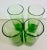 1980s Green Glass Tanqueray Gin Drink Tumblers- Set of 4 For Sale - Image 4 of 6